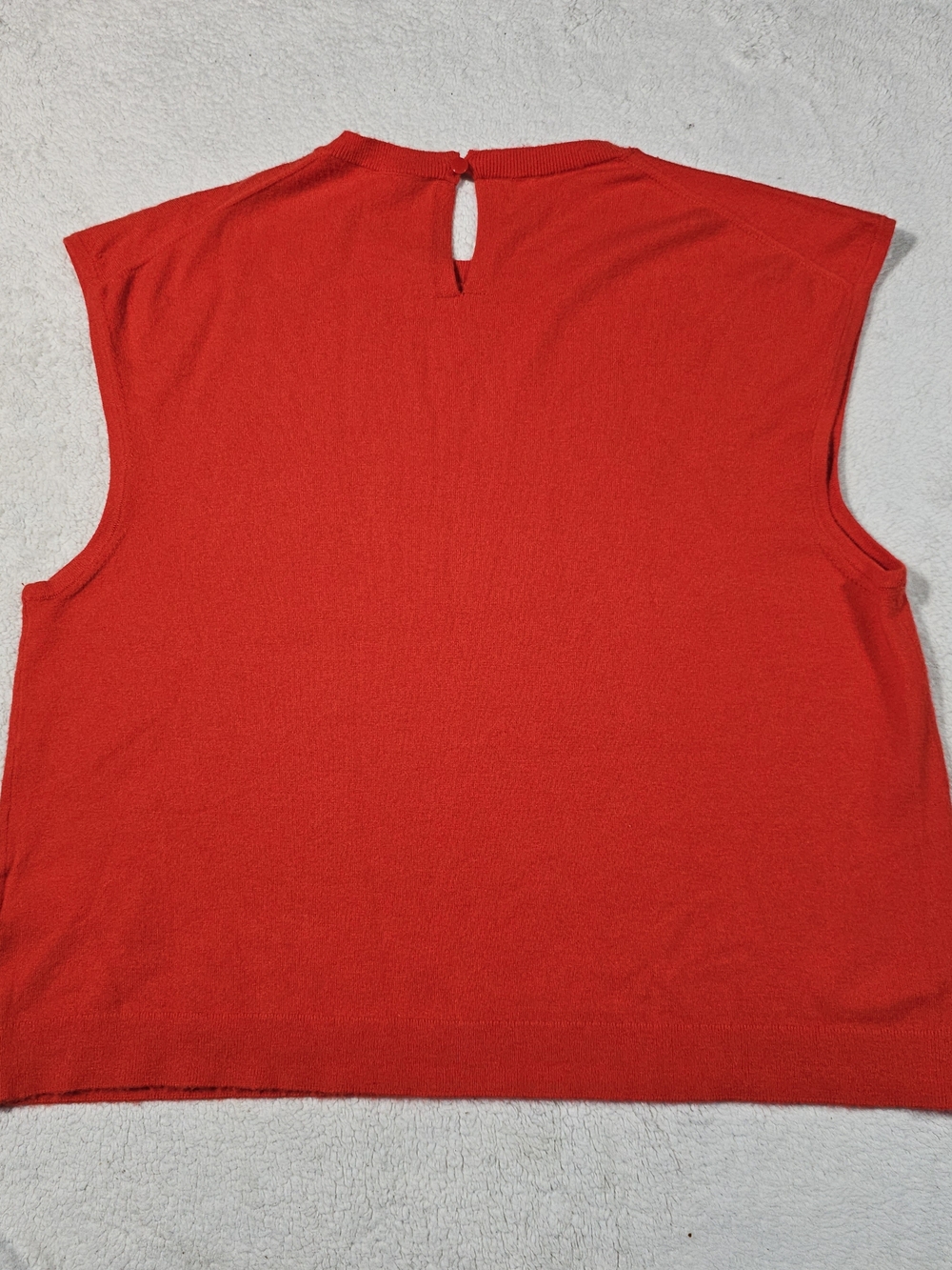 J. CREW Featherweight cashmere-blend cropped sweater shell in Red 2X. - Picture 6 of 11
